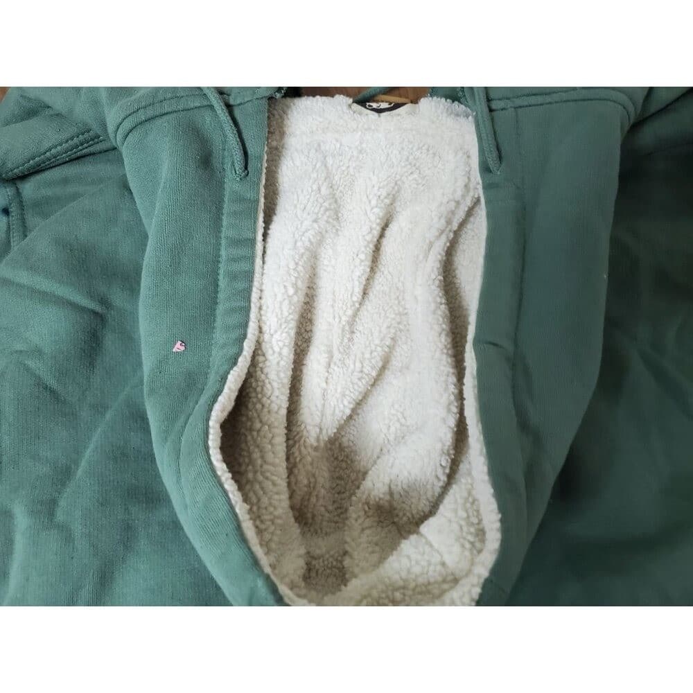 Berne Ladies X-Large Green Sherpa-Lined Zip-Up Hoodie - Thumbnail 11