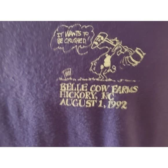 Smashed Beer Can Festival Vintage Tee Shirt Single Stitch - Thumbnail 8
