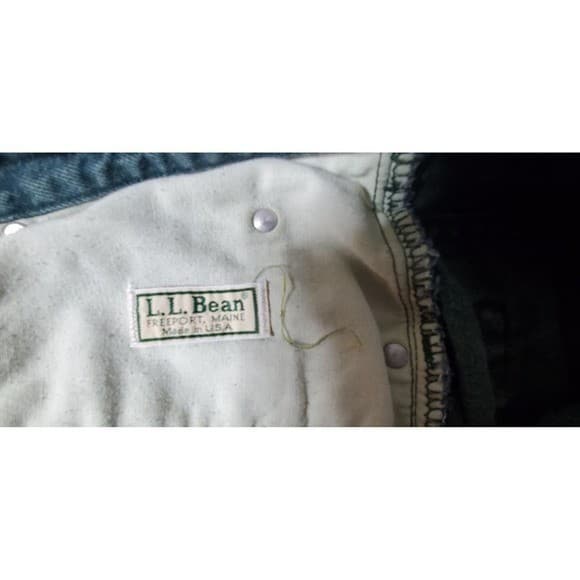 L.L. Bean Vintage Blue Denim Jeans Size 36 X 33 Freeport Maine Made In USA - Thumbnail 6