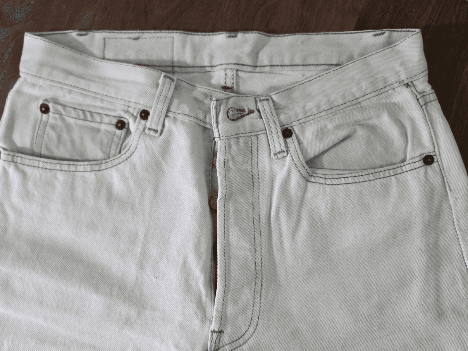 Vintage Levi’s 501 0657 31x36 Faded Grey Jeans 80s Made in USA Fit 30 x 36 - Thumbnail 8