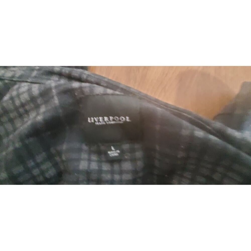 Liverpool Jeans Co Plaid Zip-Up Jacket With Asymmetrical Zipper For Women - Thumbnail 11