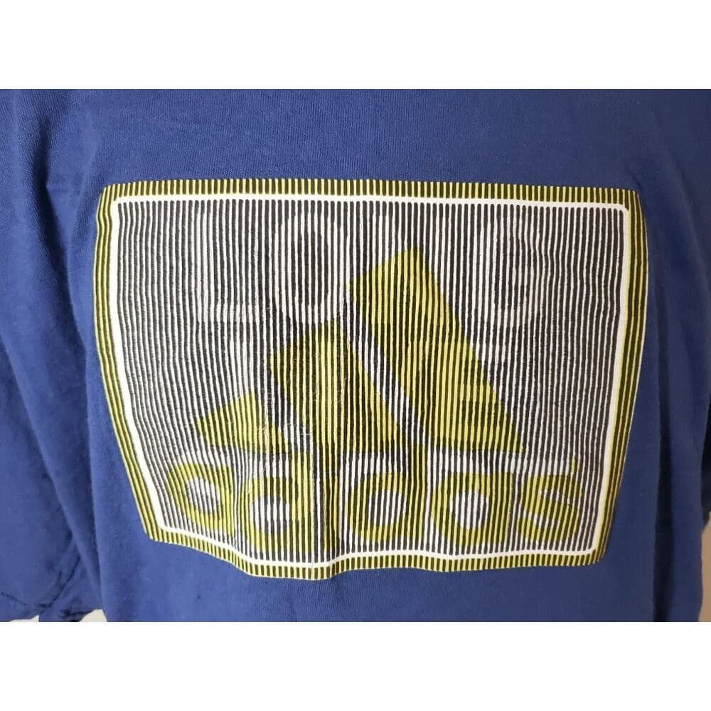 Adidas Blue "Long Live Sport" Graphic T-Shirt L - Thumbnail 3