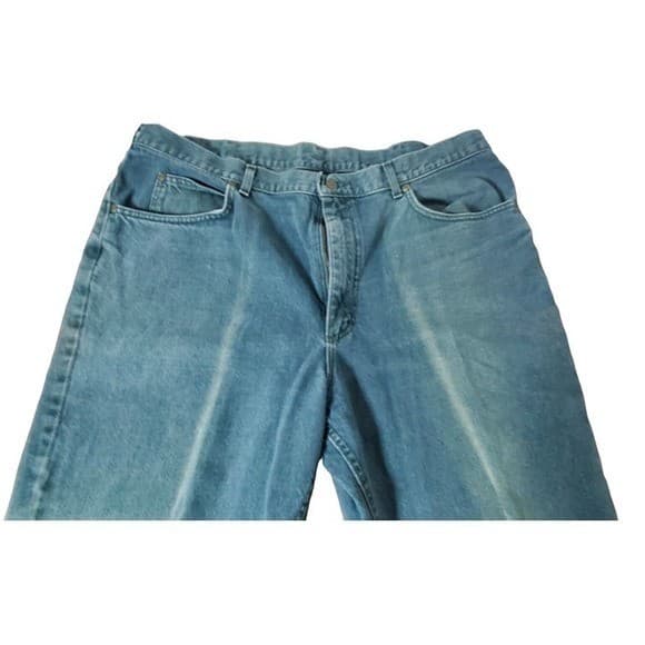 L.L. Bean Vintage Blue Denim Jeans Size 36 X 33 Freeport Maine Made In USA - Thumbnail 2