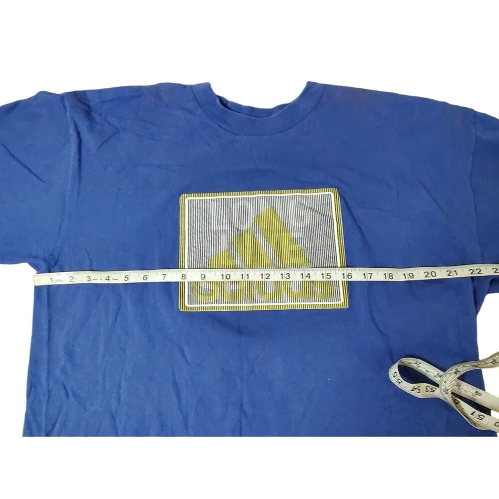 Adidas Blue "Long Live Sport" Graphic T-Shirt L - Thumbnail 4