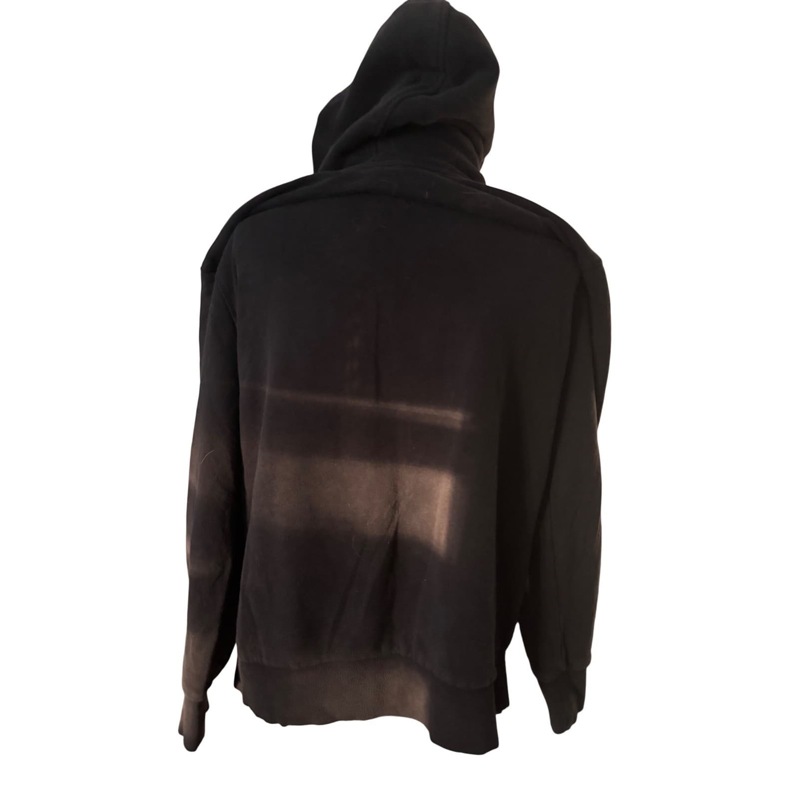 Hurley Mens Fleece Pullover Hoodie Black Diamond Graphic Sweatshirt L - Thumbnail 4