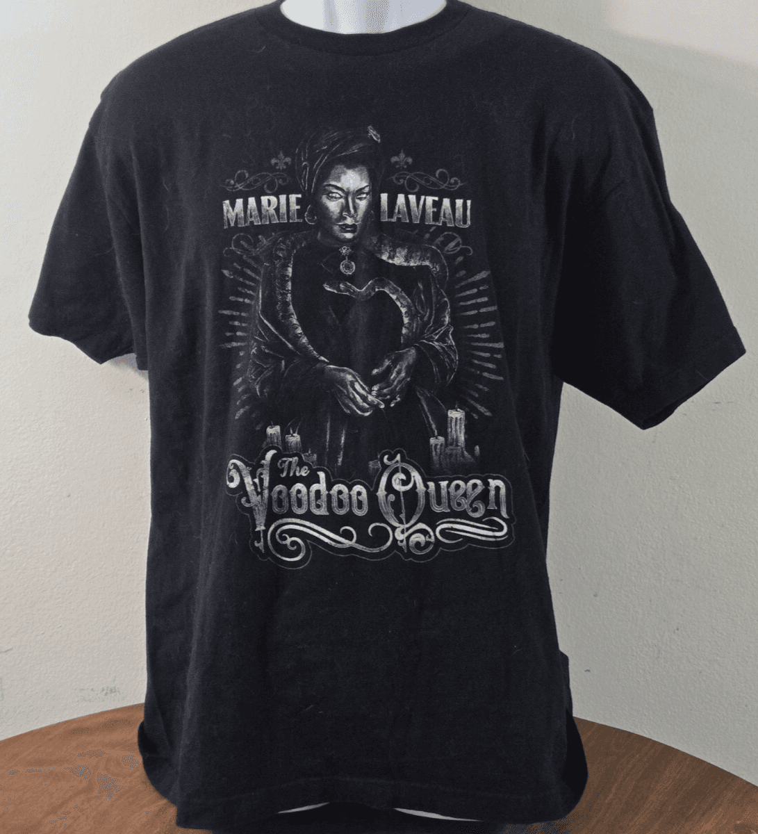 Marie Laveau's VooDoo Queen Women TShirt Sz XL Black New Orleans
