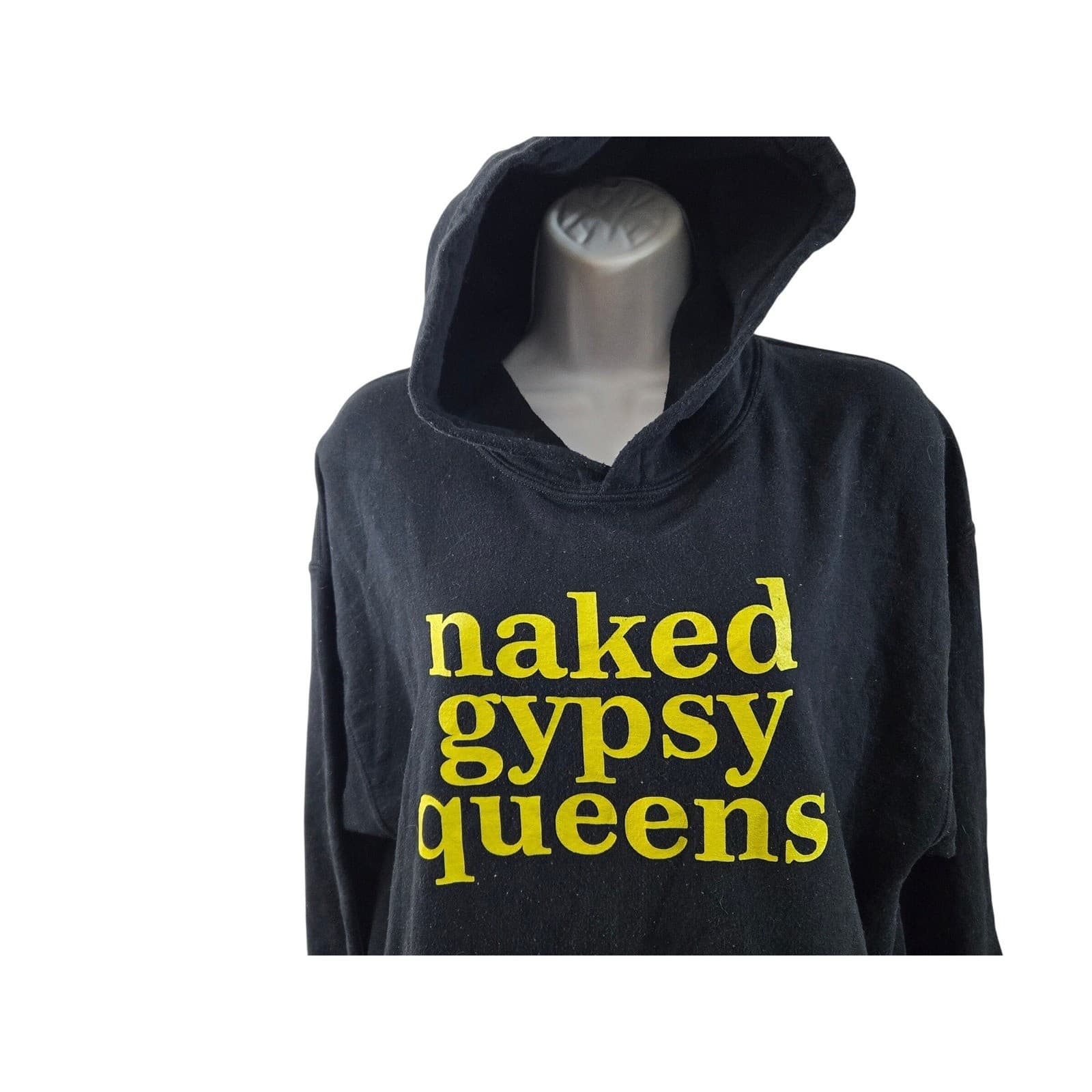 Gildan Black Heavy Blend Hoodie Naked Gypsy Queens Graphic Print Pullover - Thumbnail 2