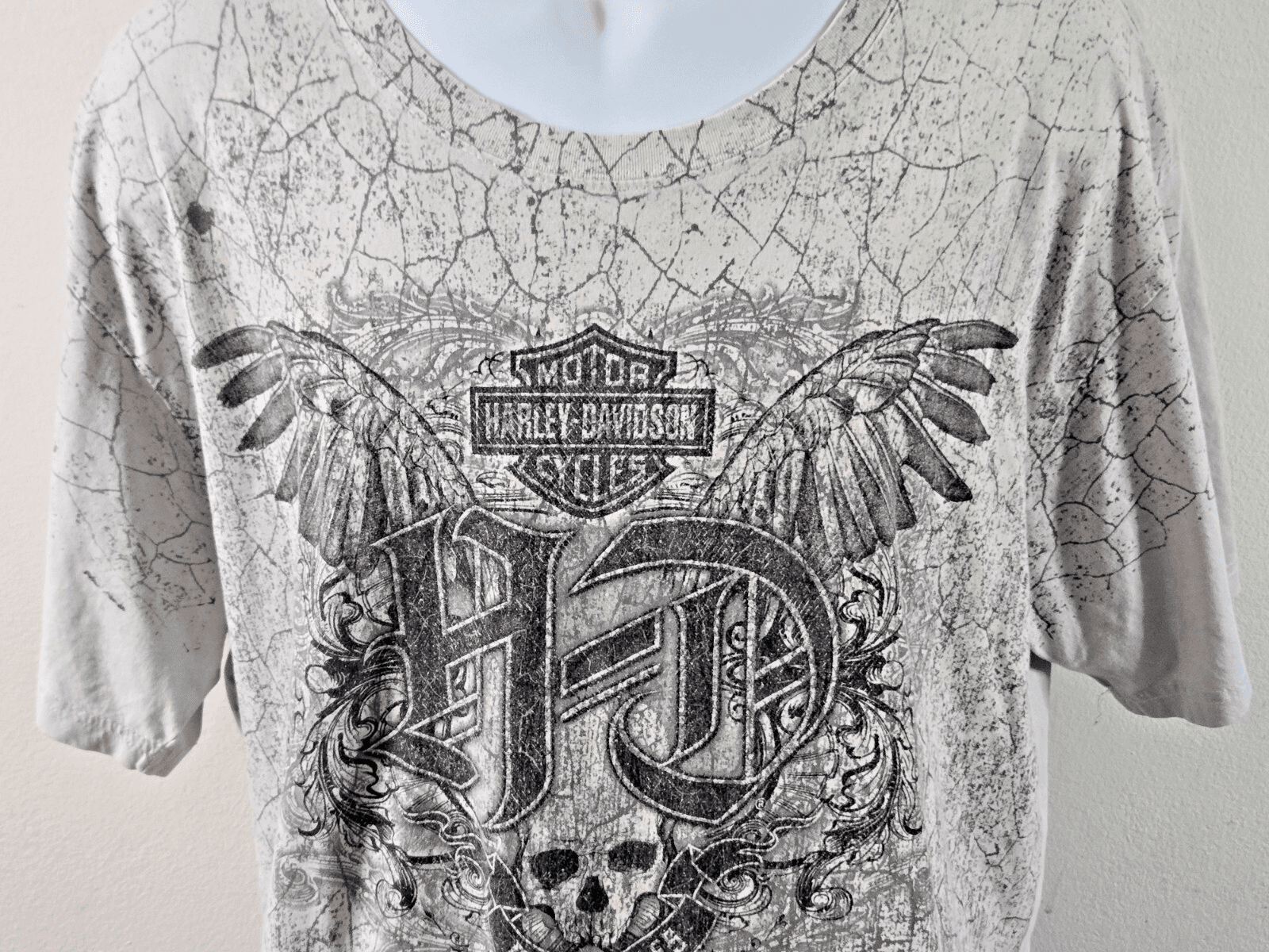 Harley Davidson T Shirt Graphic Tee Shirt Gray Size 2XL Black Hills SE 2017 - Thumbnail 3