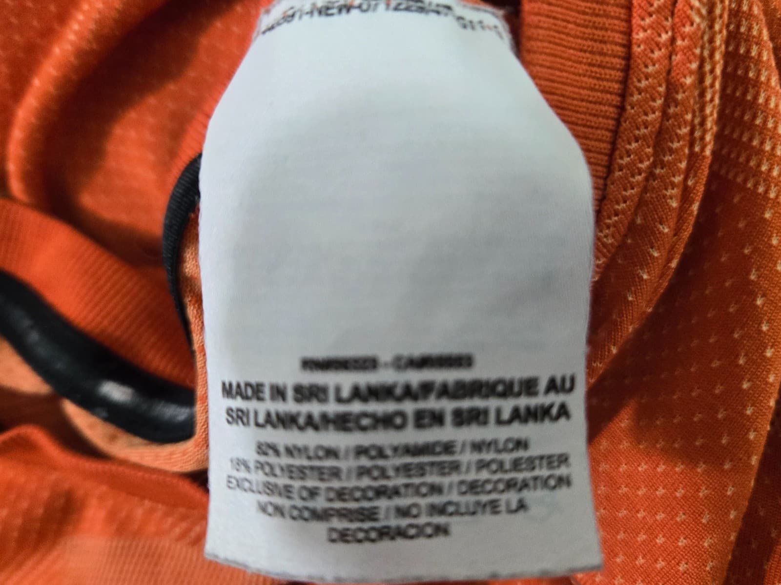 Nike Shirt Mens Large Dri Fit Crew Short Sleeve Pullover Athletic Stretch Orange - Thumbnail 5