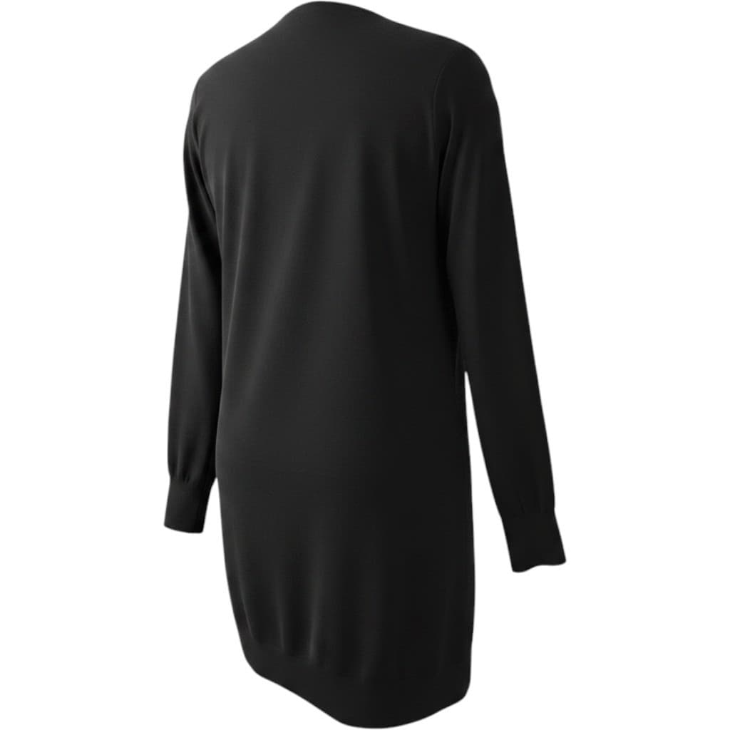Talbots Plus Womens 1X Black Collarless Zip Front Wool Blend Coat New NWT - Thumbnail 3