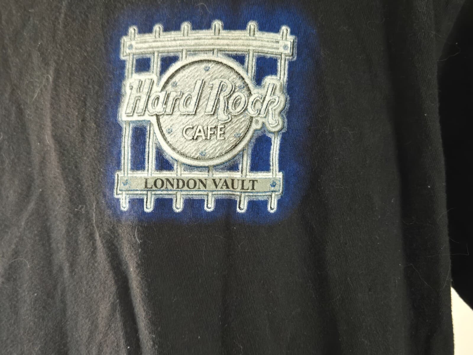 Hard Rock Cafe London Vintage T-Shirt Black With Colorful Back Graphic Size L - Thumbnail 11