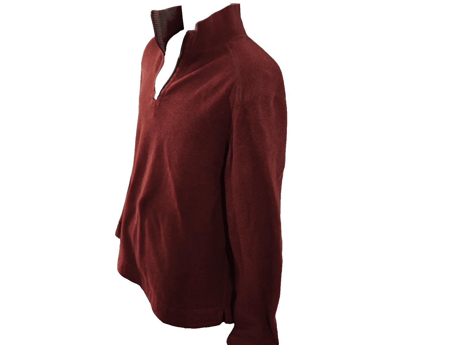 Tommy Bahama Men Pullover Shirt Mens Large 3/4 Zip Long Sleeve Maroon Logo - Thumbnail 6