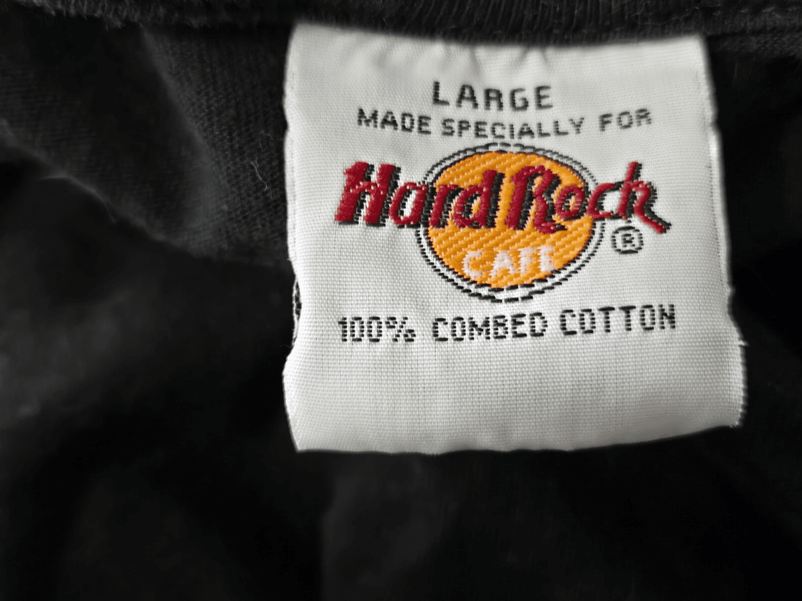 Hard Rock Cafe London Vintage T-Shirt Black With Colorful Back Graphic Size L - Thumbnail 5