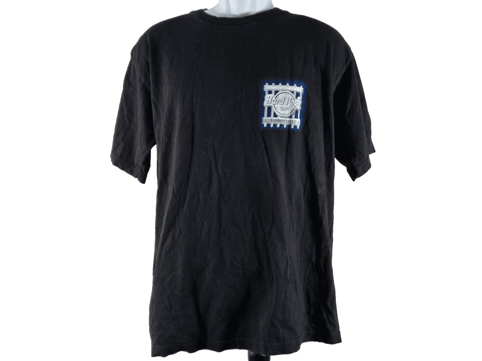 Hard Rock Cafe London Vintage T-Shirt Black With Colorful Back Graphic Size L - Thumbnail 7