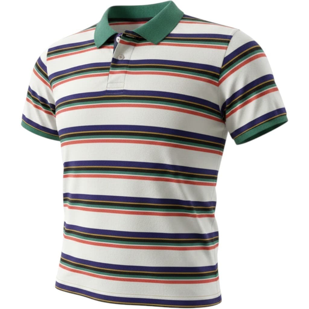 Guess Los Angeles Mens Striped T-Shirt Green Orange Purple Multi Color Small - Thumbnail 2