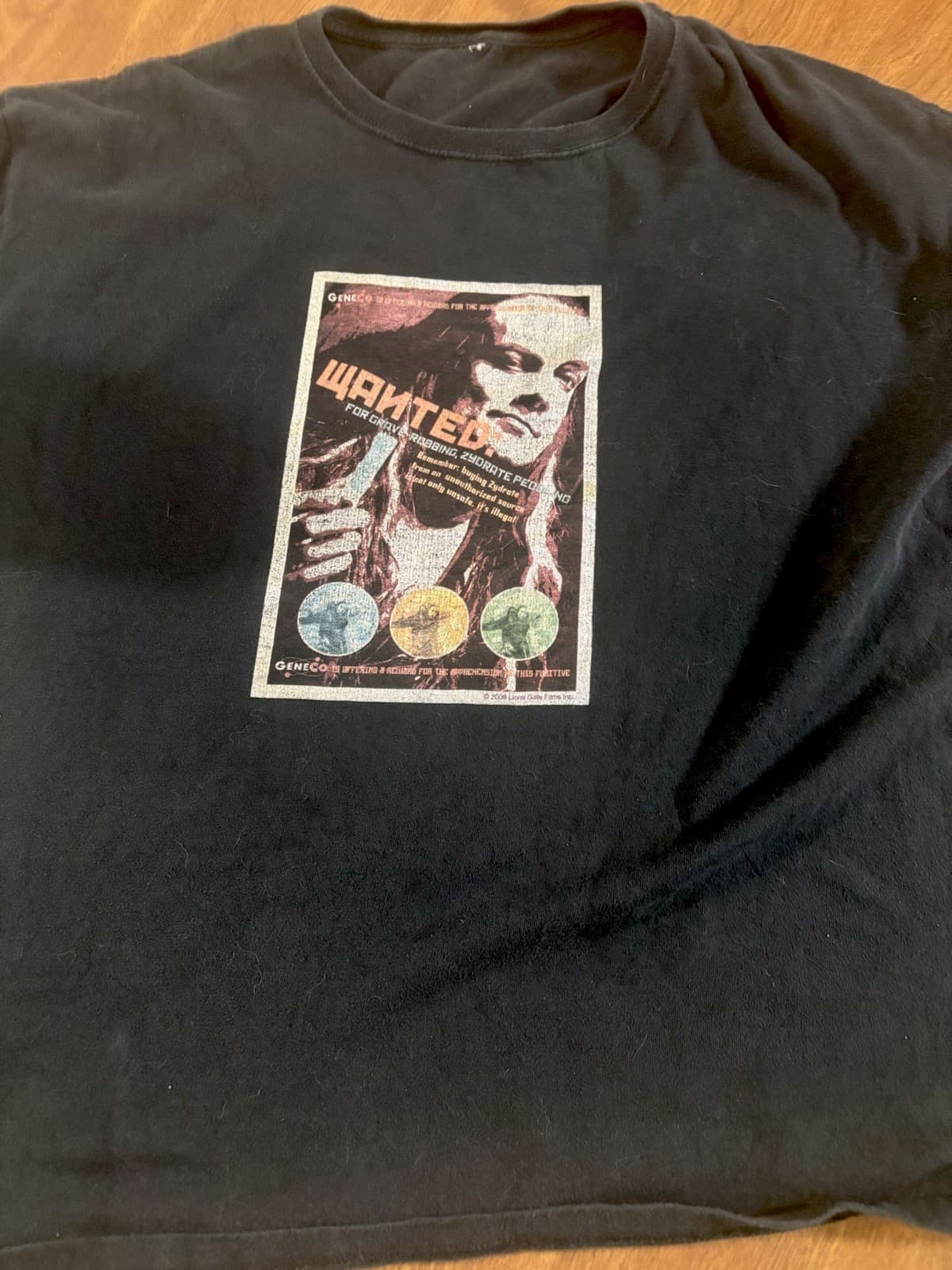 Wanted For Grave Robbing Zyorate Peddling Repo! The Genetic Opera 2008 Black Tee - Thumbnail 2