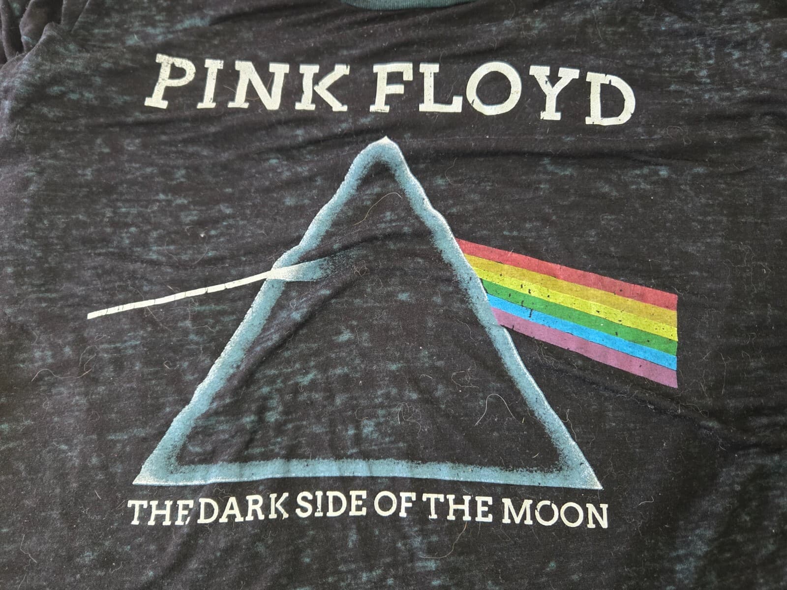 Pink Flyod The Dark Side Of The Moon T-Shirt Black Size XL Short Sleeved