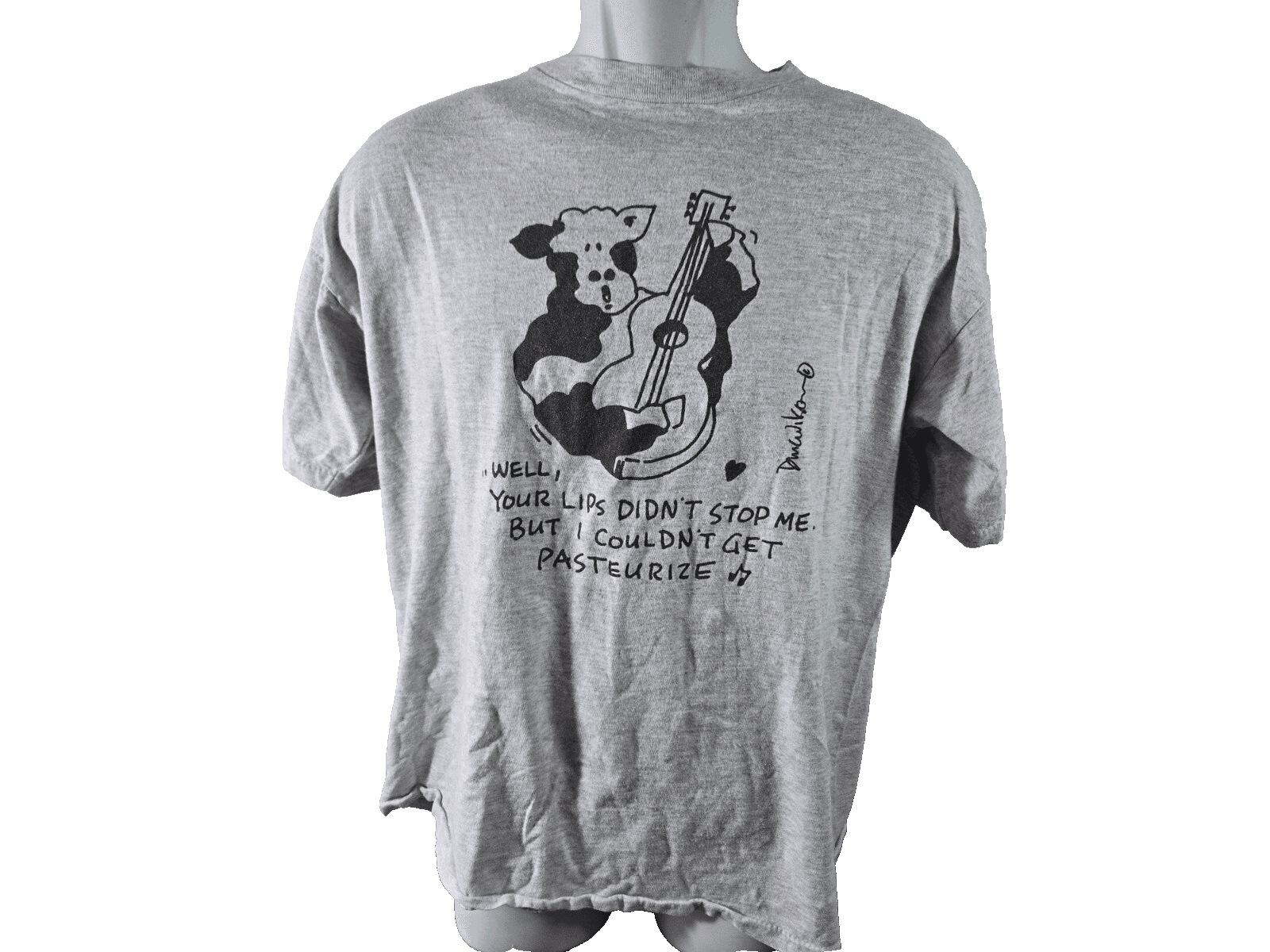 Doug Wilson T-Shirt Size Large Gray Graphic Print Short Sleeved