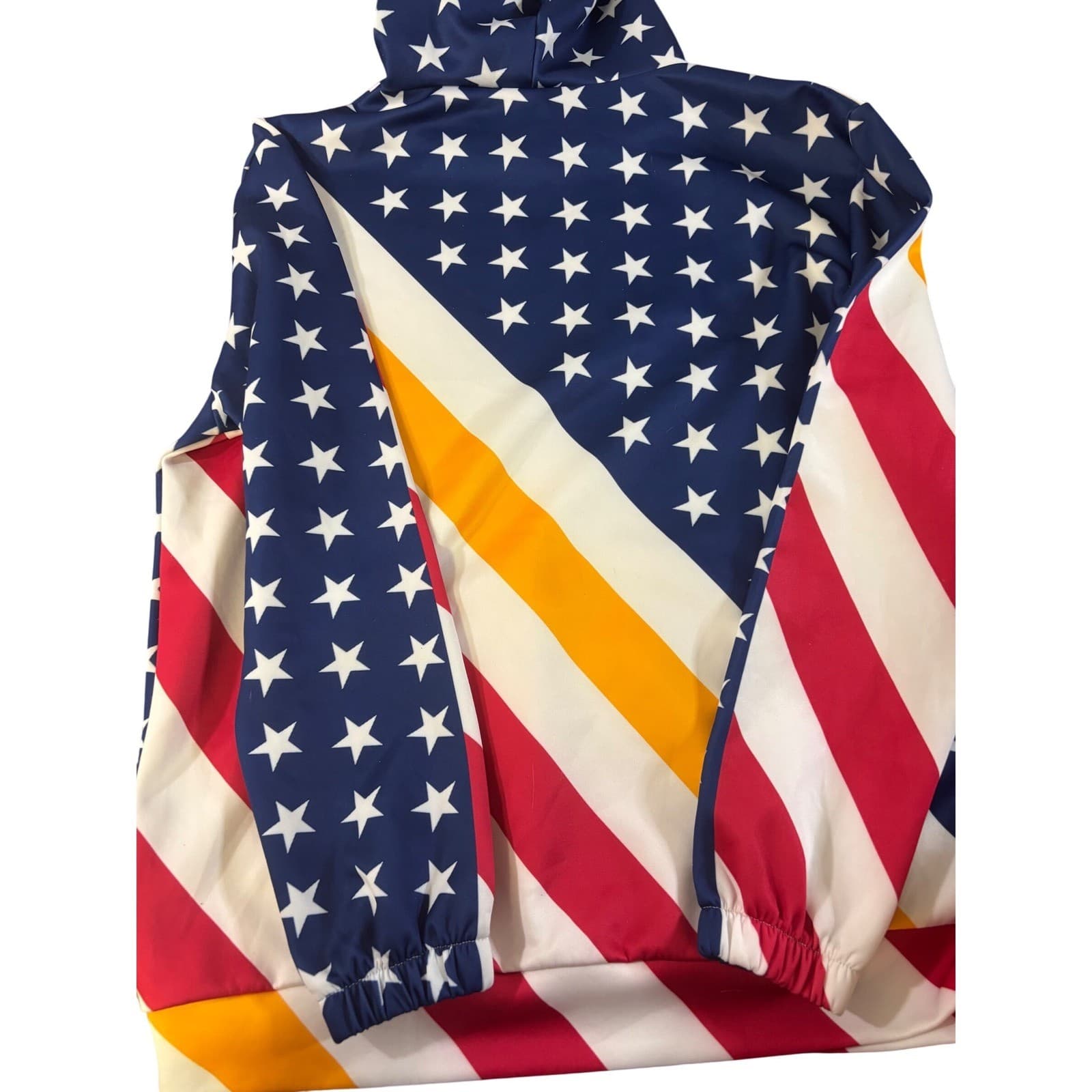 Kansas City Chiefs American Flag Patriotic Hoodie Sweatshirt XL Red White Blue - Thumbnail 3