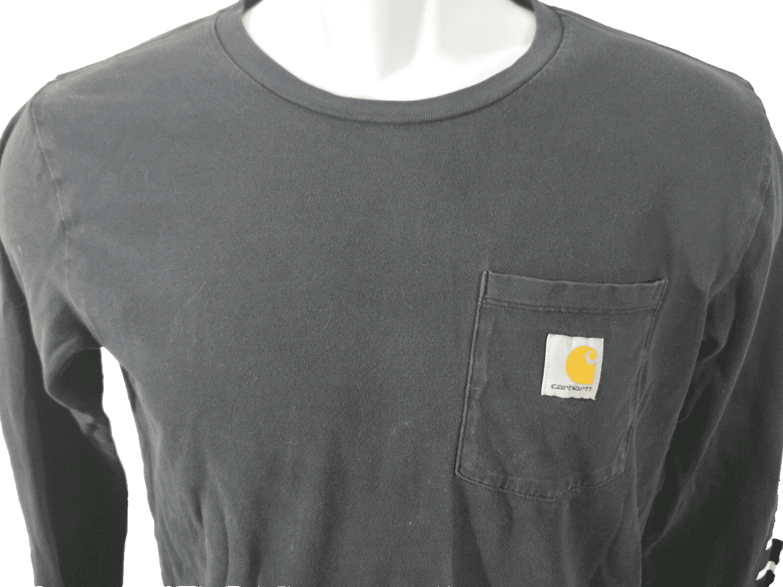 Carhartt T Shirt Youth Kids Large Black Long Sleeve Classic Casual Graphic - Thumbnail 2