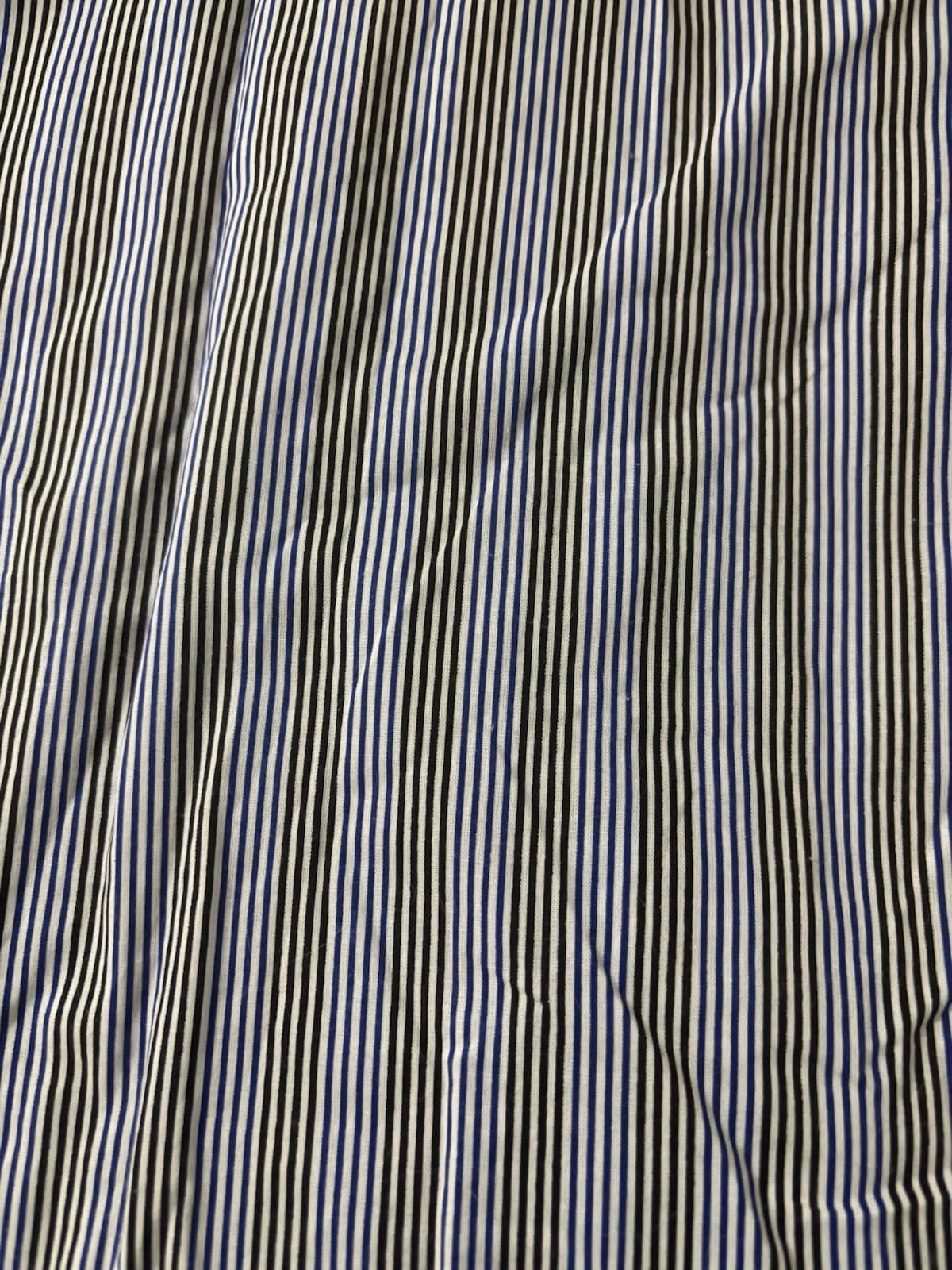 Nautica Sleepwear Men's Blue White Stripe Vintage Night Shirt Size XL Button - Thumbnail 3