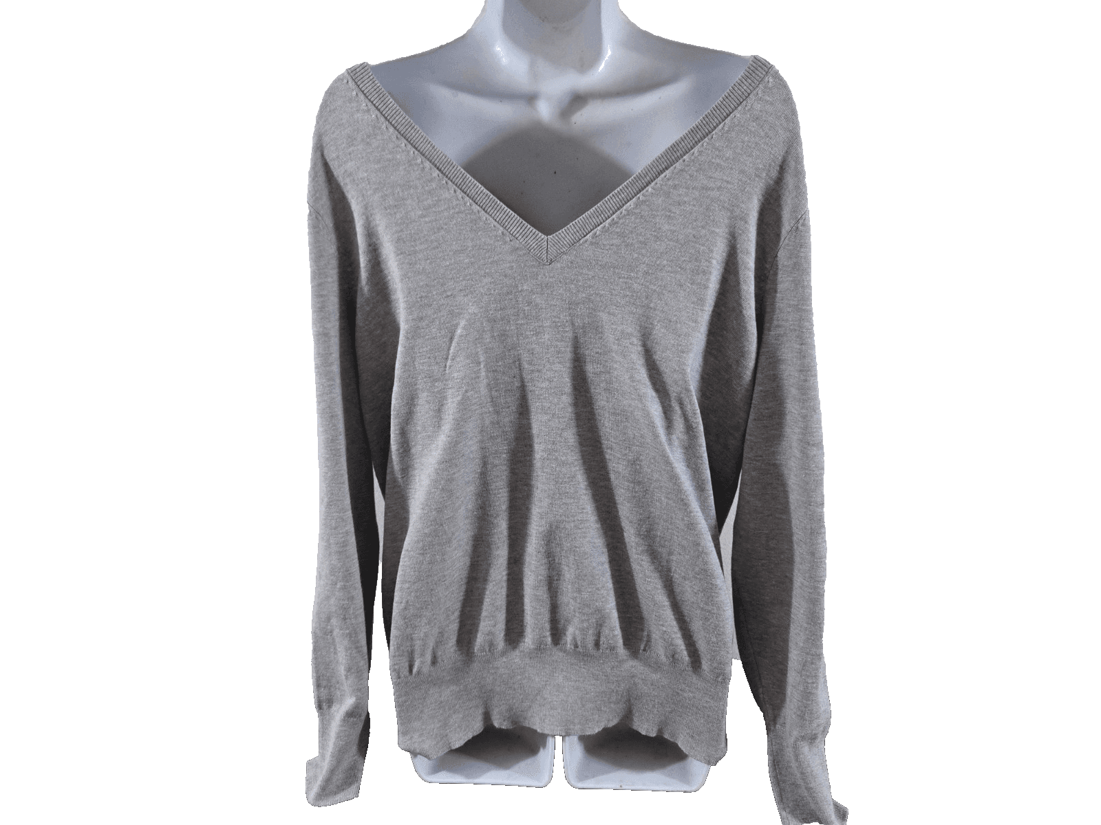 Lane Bryant Gray Detail Lightweight V-Neck Sweater Women’s 14/16 - Thumbnail 3
