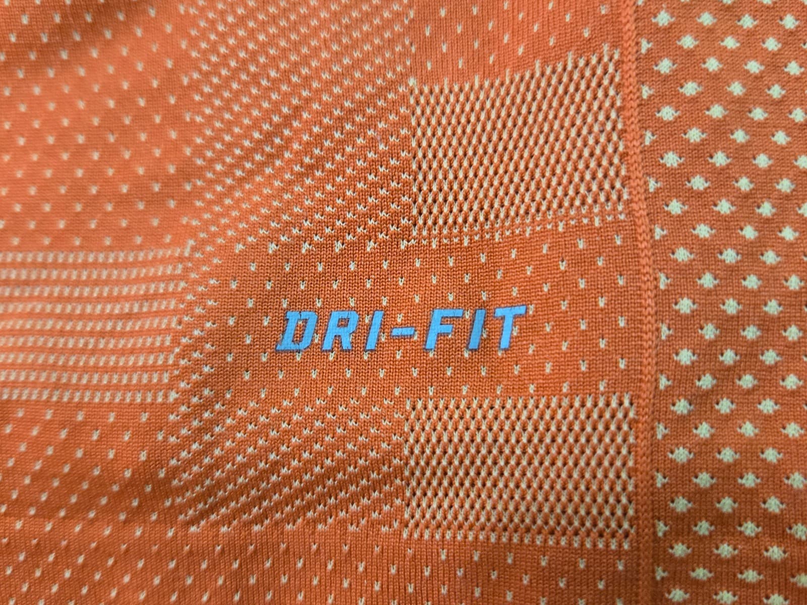 Nike Shirt Mens Large Dri Fit Crew Short Sleeve Pullover Athletic Stretch Orange - Thumbnail 6