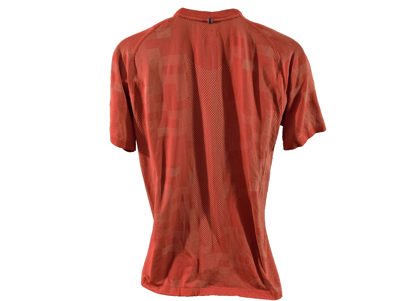 Nike Shirt Mens Large Dri Fit Crew Short Sleeve Pullover Athletic Stretch Orange - Thumbnail 3