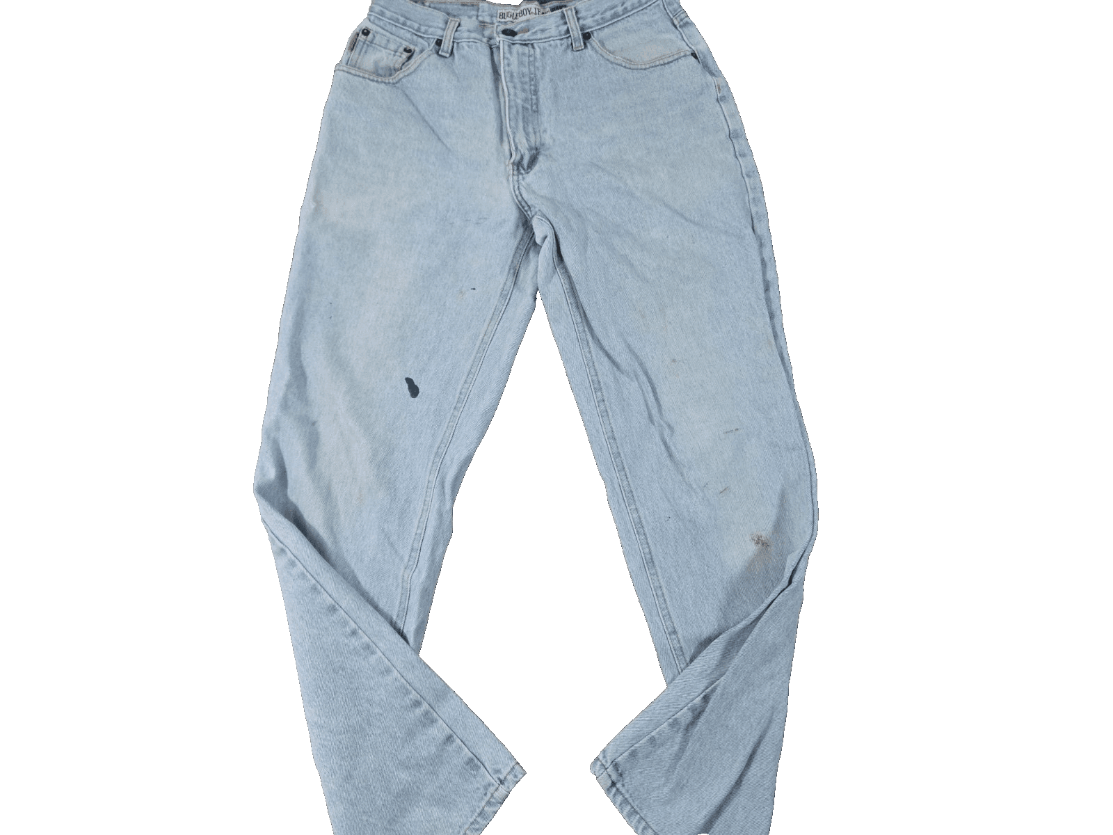 Bugle Boy Jeans Mens Size 32 X 30.5 Tapered Leg Light Blue Wash Vintage 90s Y2K - Thumbnail 2