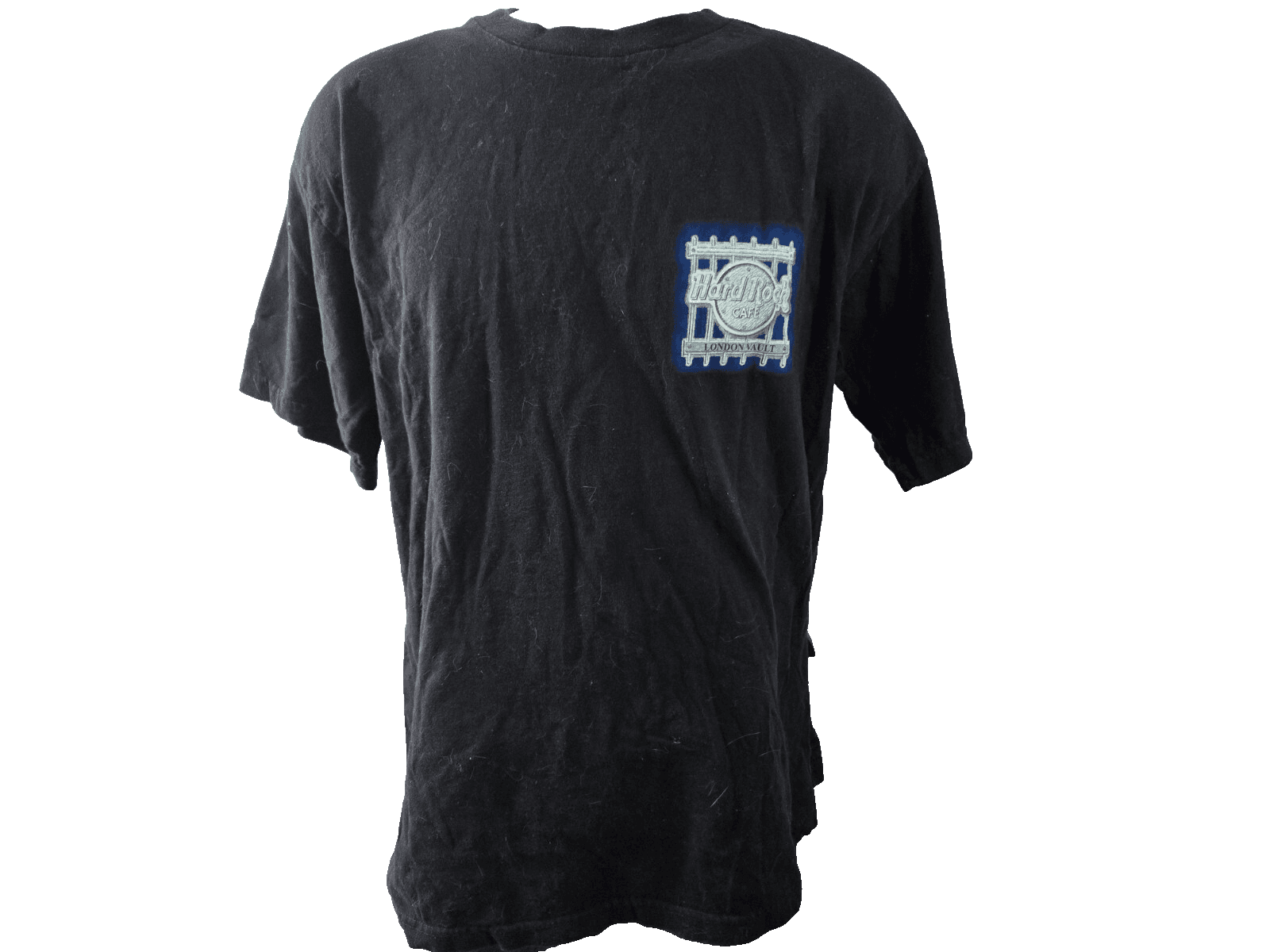 Hard Rock Cafe London Vintage T-Shirt Black With Colorful Back Graphic Size L - Thumbnail 2