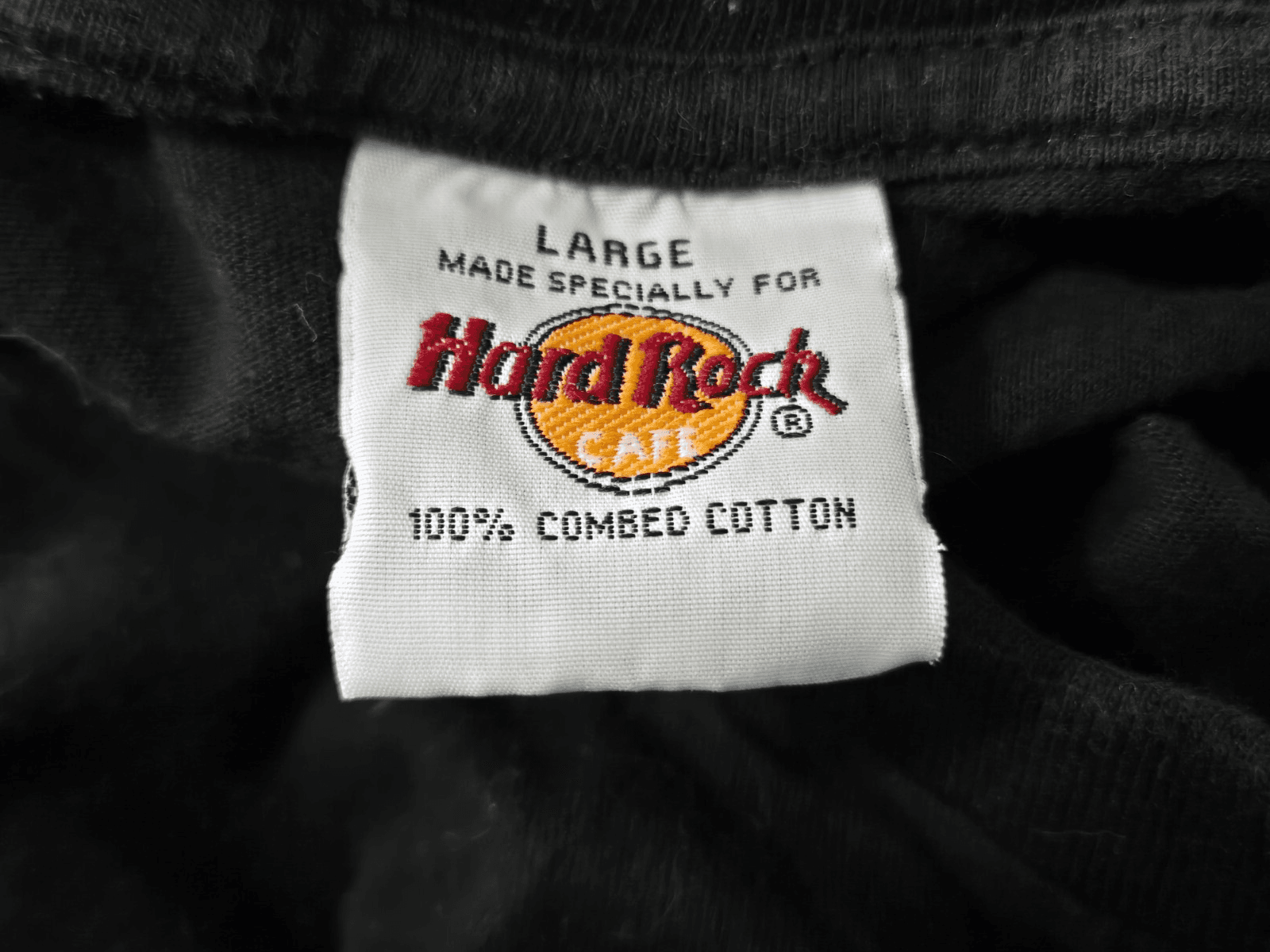 Hard Rock Cafe London Vintage T-Shirt Black With Colorful Back Graphic Size L - Thumbnail 6