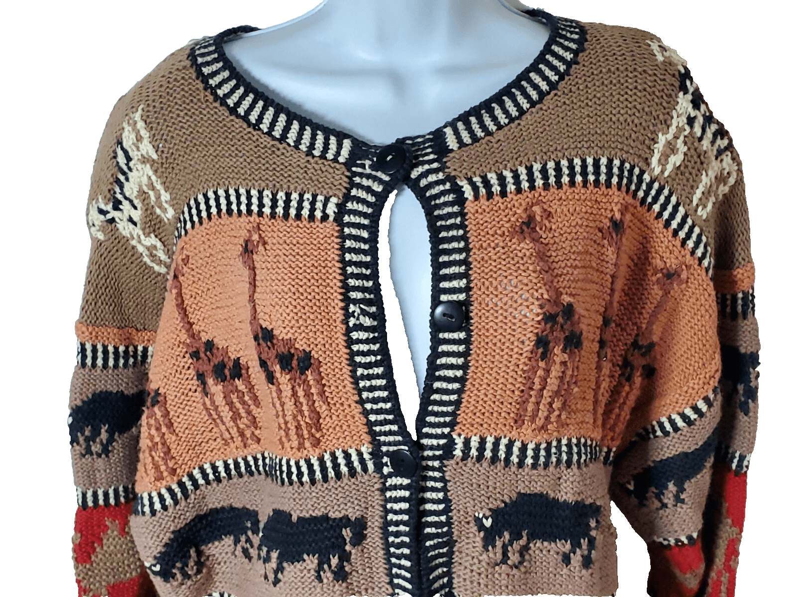20 Ans By Mariea Kim Women Hand Knit Sweater Sz Medium - Thumbnail 2
