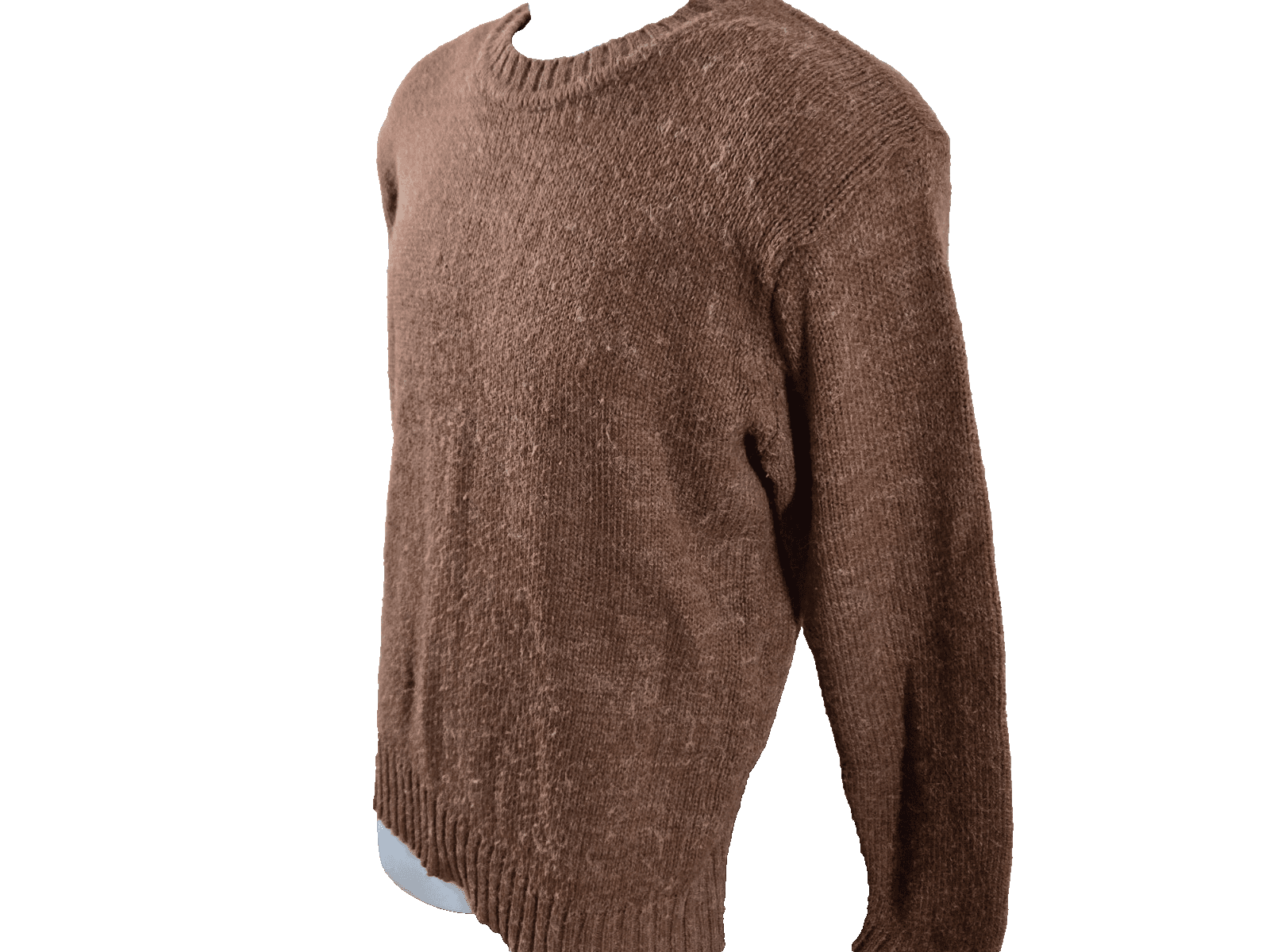 Bruce Jenner SIM Sweater Mens Medium Copper Acrylic Stretch Blend Crew Neck - Thumbnail 5