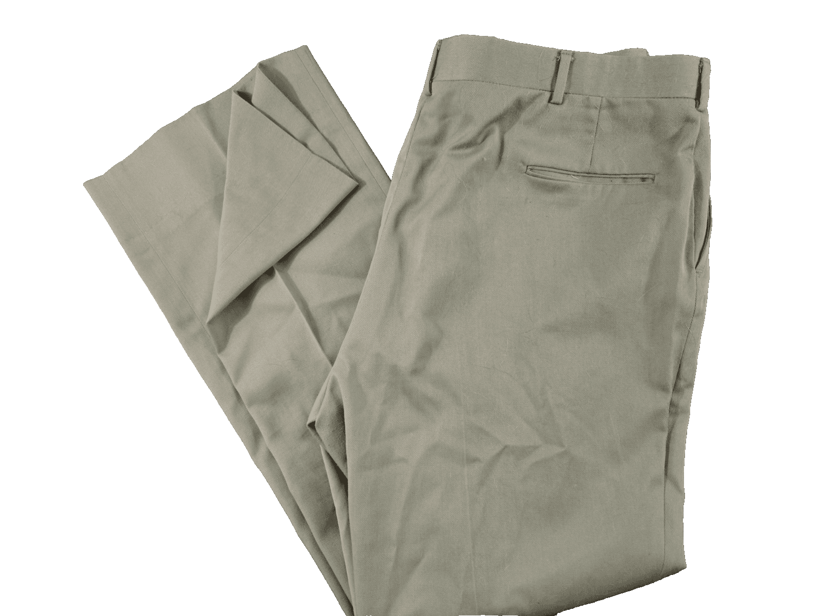 Stuart Edward Limited Vintage Dress Pants Men's 42" X 34" Tan Flat Front - Thumbnail 2