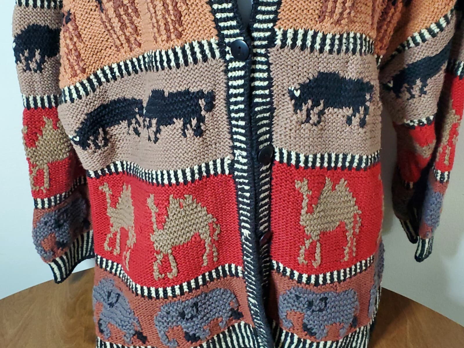 20 Ans By Mariea Kim Women Hand Knit Sweater Sz Medium - Thumbnail 3