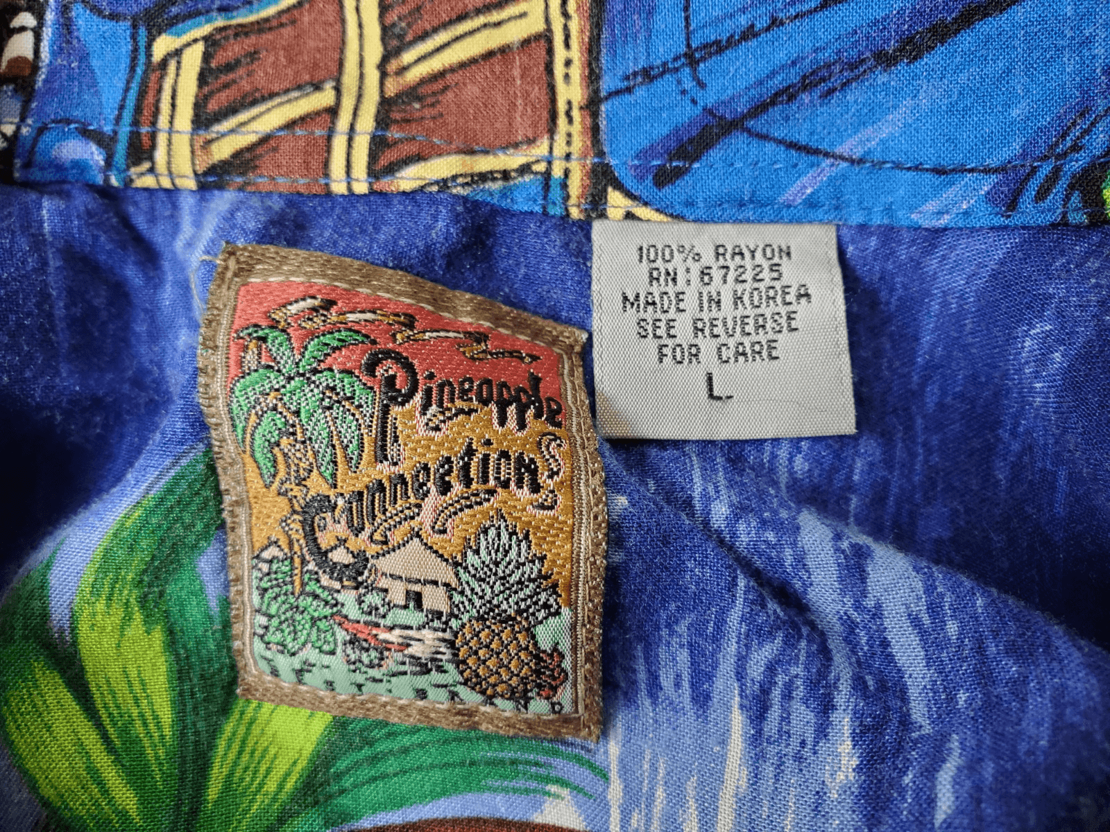 Pineapple Connection Tropical AOP Woody Cars Palm Trees Size Large Hawaii Shirt - Thumbnail 3