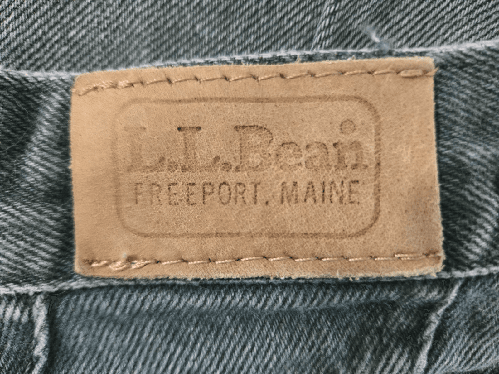 LL Bean Jeans Womens Size 10 Green Dark Wash Denim Straight Leg 28" X 34" - Thumbnail 5