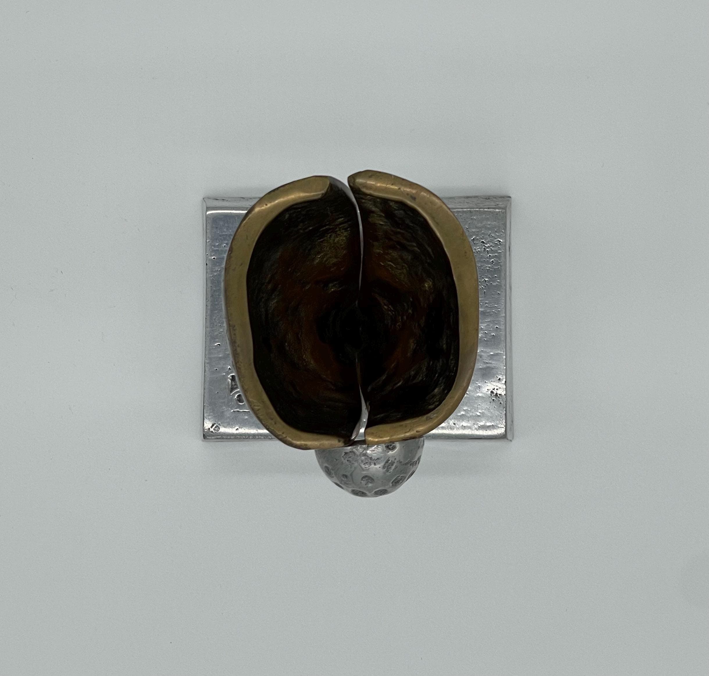 David Marshall Brutalist Golf Trophy Sculpture, Brass Aluminum Mid Century Modern Spain - Thumbnail 10