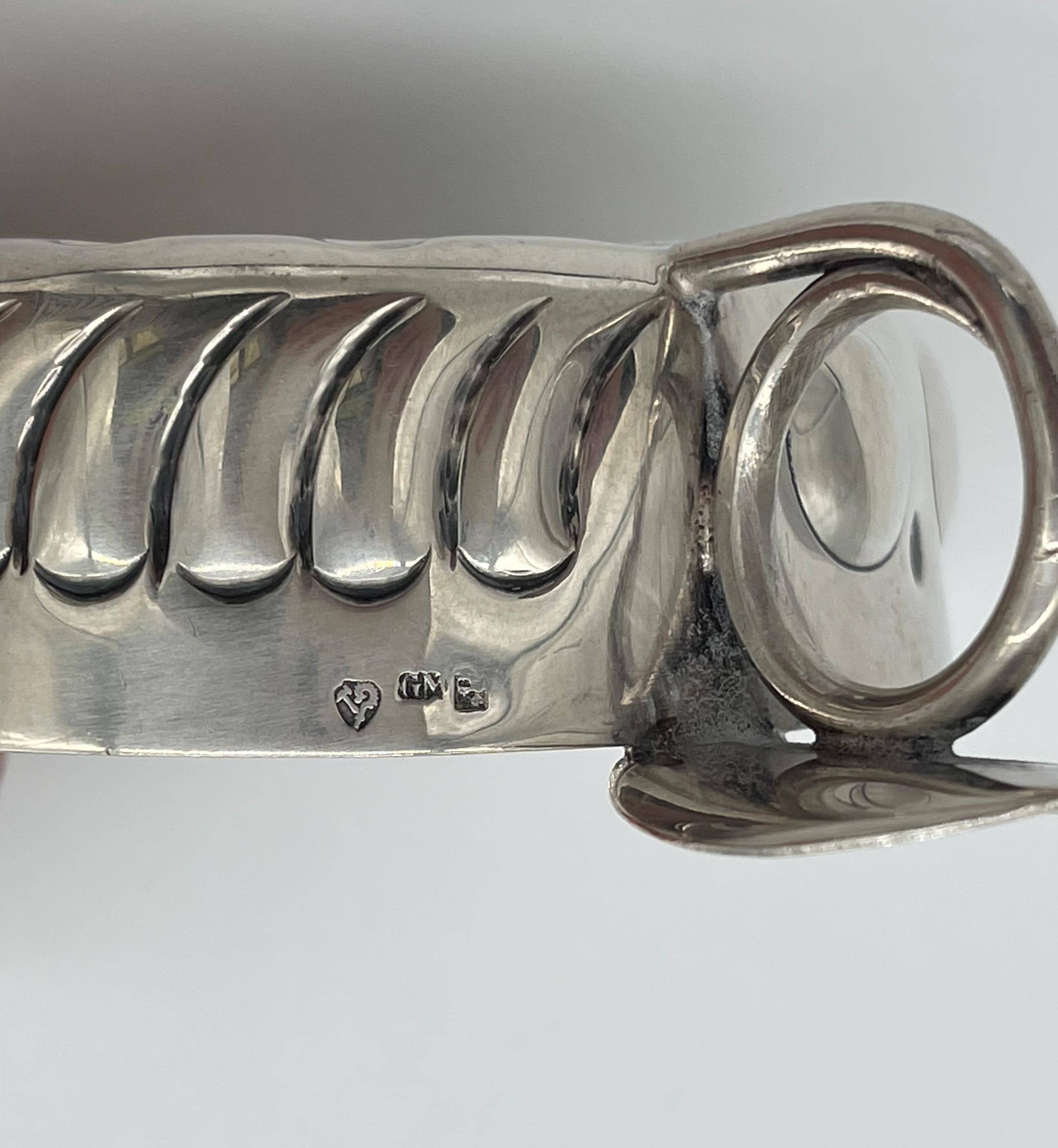 Vintage European Tastevin Set, Ornate Repoussé Silver, Heraldic Lion Sommelier Cups - Thumbnail 3