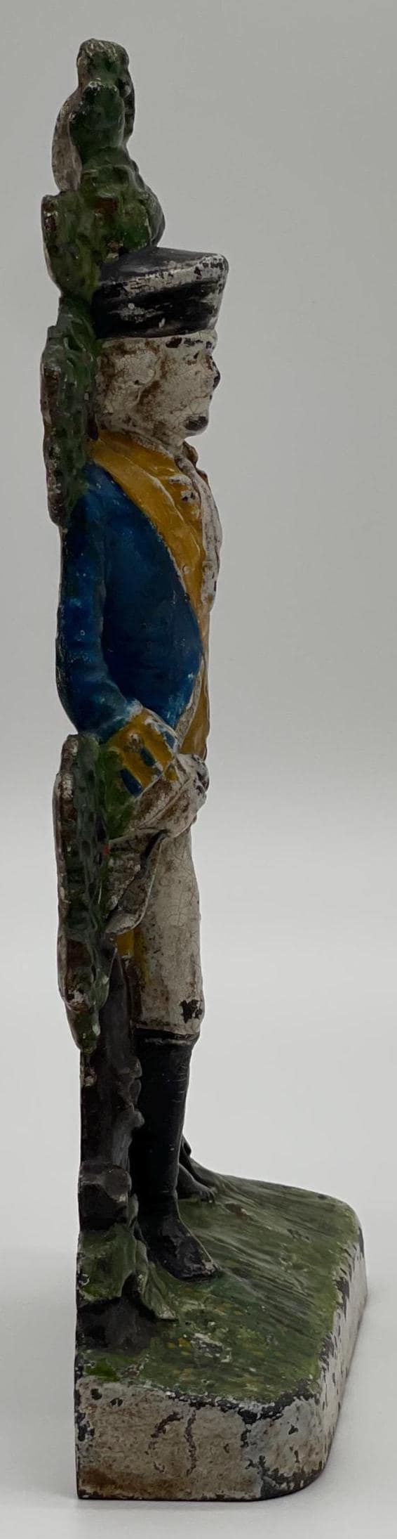 Antique George Washington Cast Iron Doorstop, Albany Foundry #34, Original Paint - Thumbnail 7
