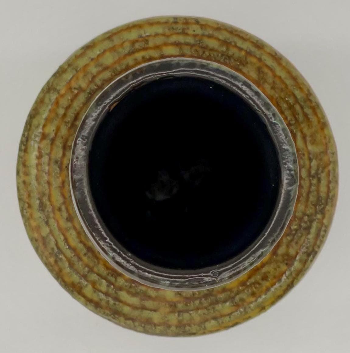 Vintage VEB Haldensleben Fat Lava Vase, Mid-Century Modern Pottery Churn Bottle - Thumbnail 13