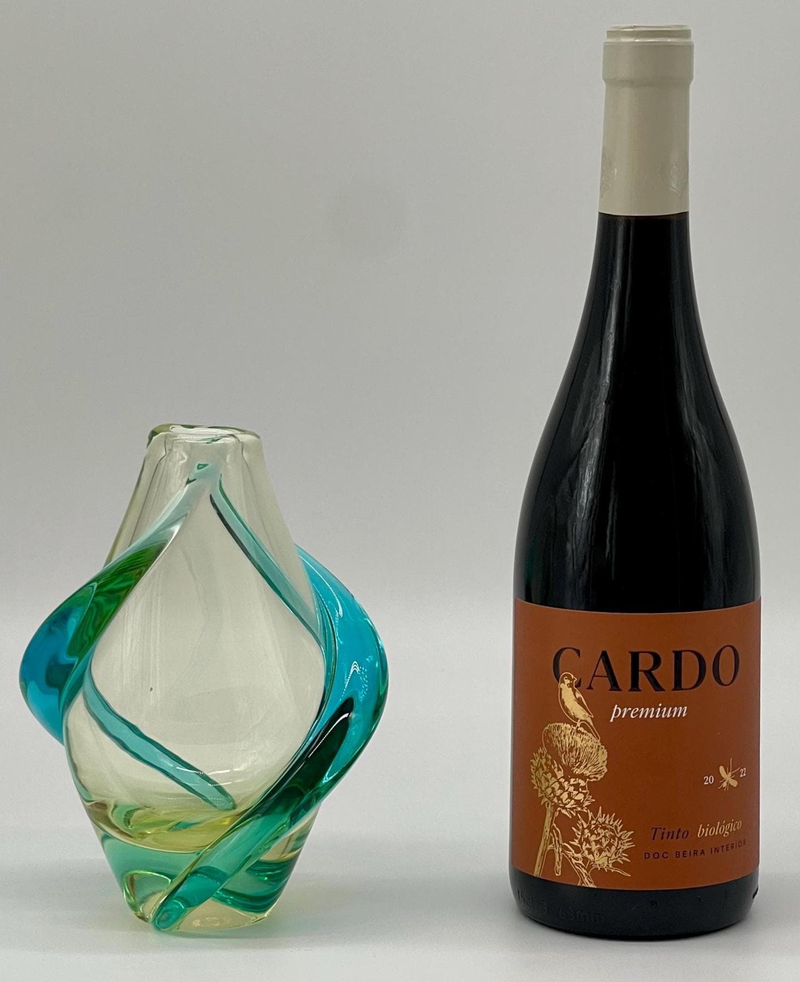 František Zemek Rhapsody Vase, 1960s Czech Bohemian Wrapped Ribbon Art Glass - Thumbnail 2