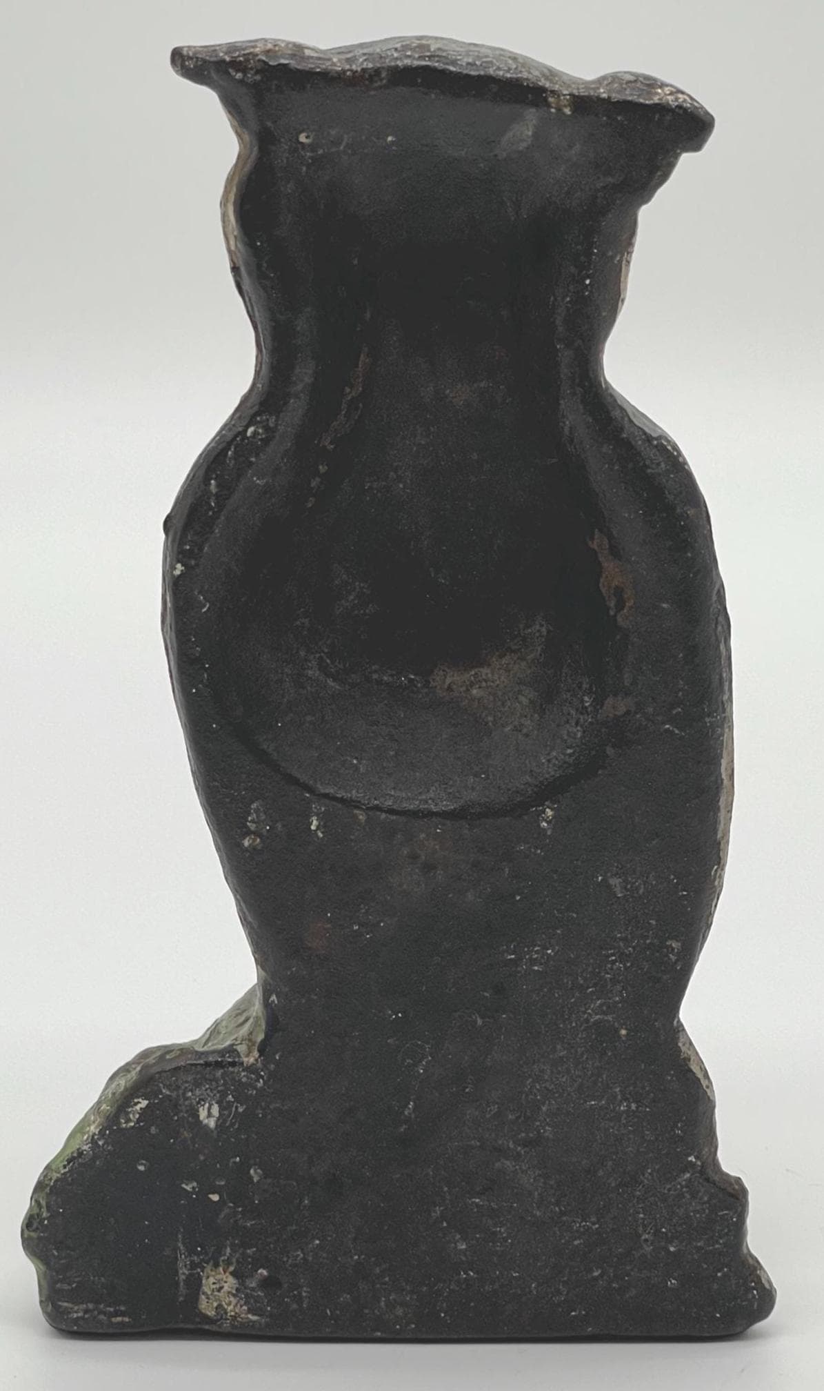 Antique Cast Iron Owl Doorstop, National Foundry, Original Paint, 6.7" - Thumbnail 5