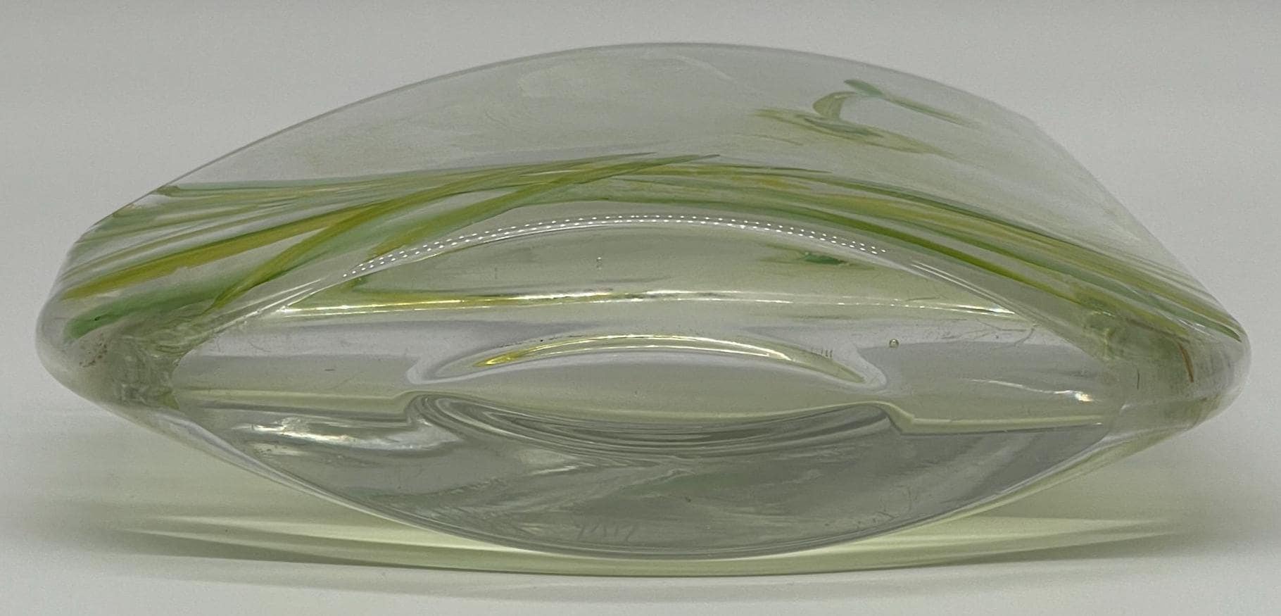 Erwin Eisch Signed Art Glass Vase, 1980s German Studio Glass Sail Shape - Thumbnail 10