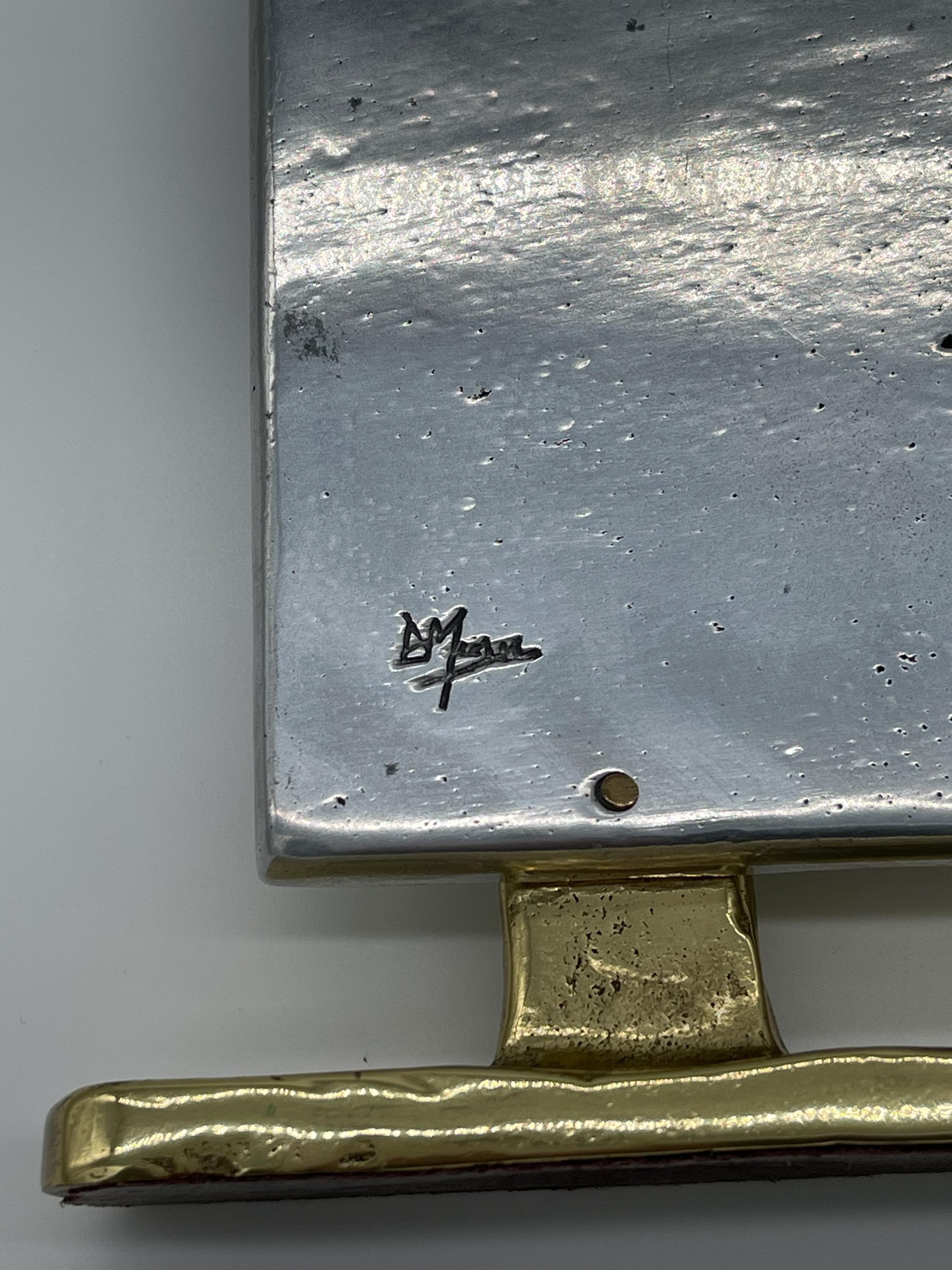 David Marshall Brutalist Golf Sculptures, Brass Aluminum Trophies, MCM Office Decor - Thumbnail 16