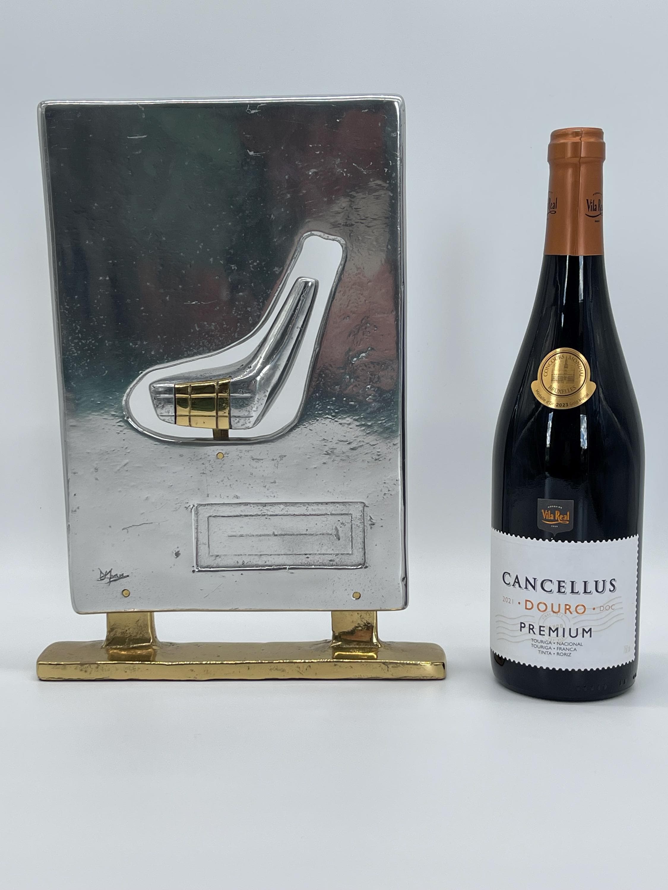 David Marshall Brutalist Golf Sculptures, Brass Aluminum Trophies, MCM Office Decor - Thumbnail 17