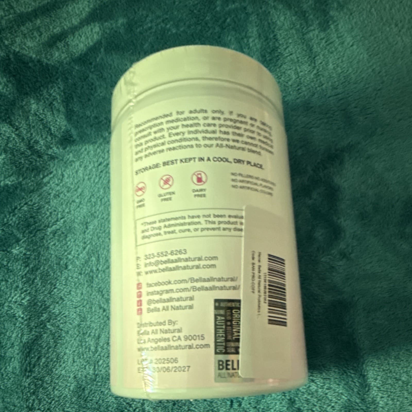 Bella All Natural Probiotics Iced Coffee Powder Gluten Free Dairy Free 17.64oz - Thumbnail 3