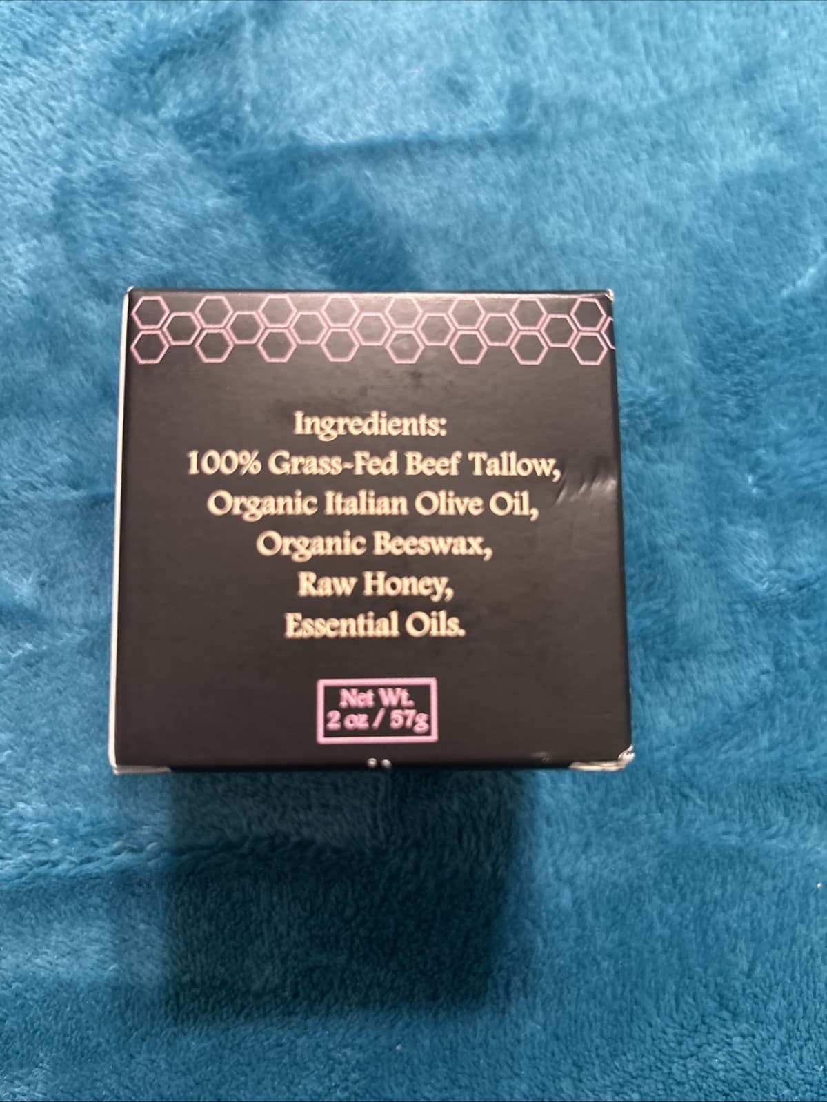 Terra Lotus Organic Grass-Fed Beef Tallow Balm with Raw Honey 2oz Lavender - Thumbnail 3