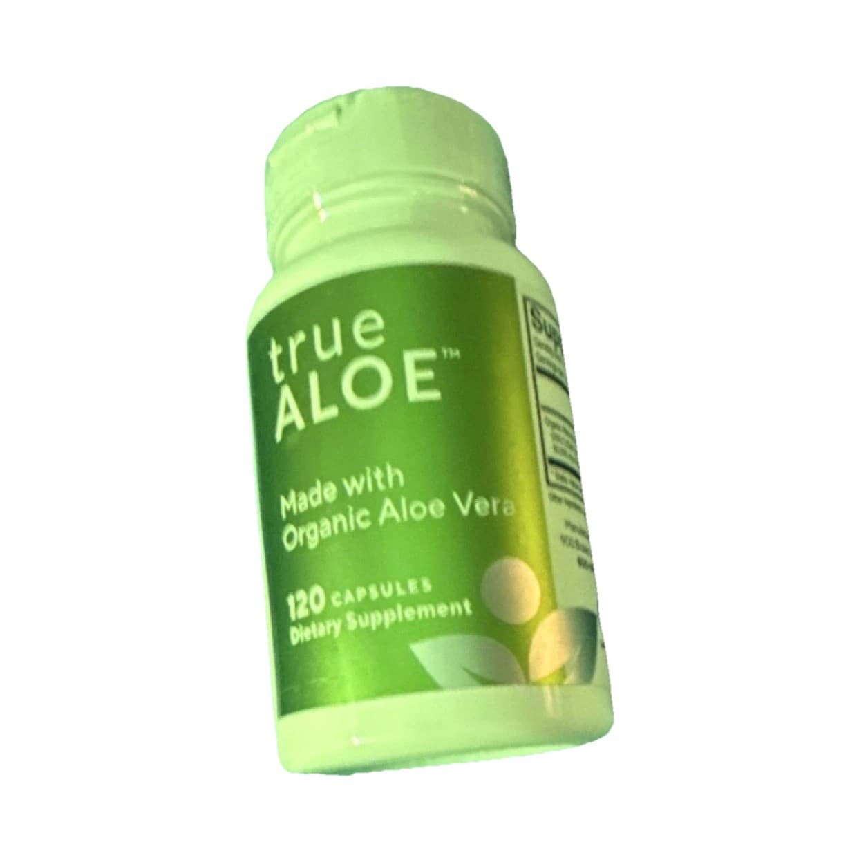 True Aloe Organic Aloe Vera 450mg 120 Capsules Non-GMO BPA Free Latex Free