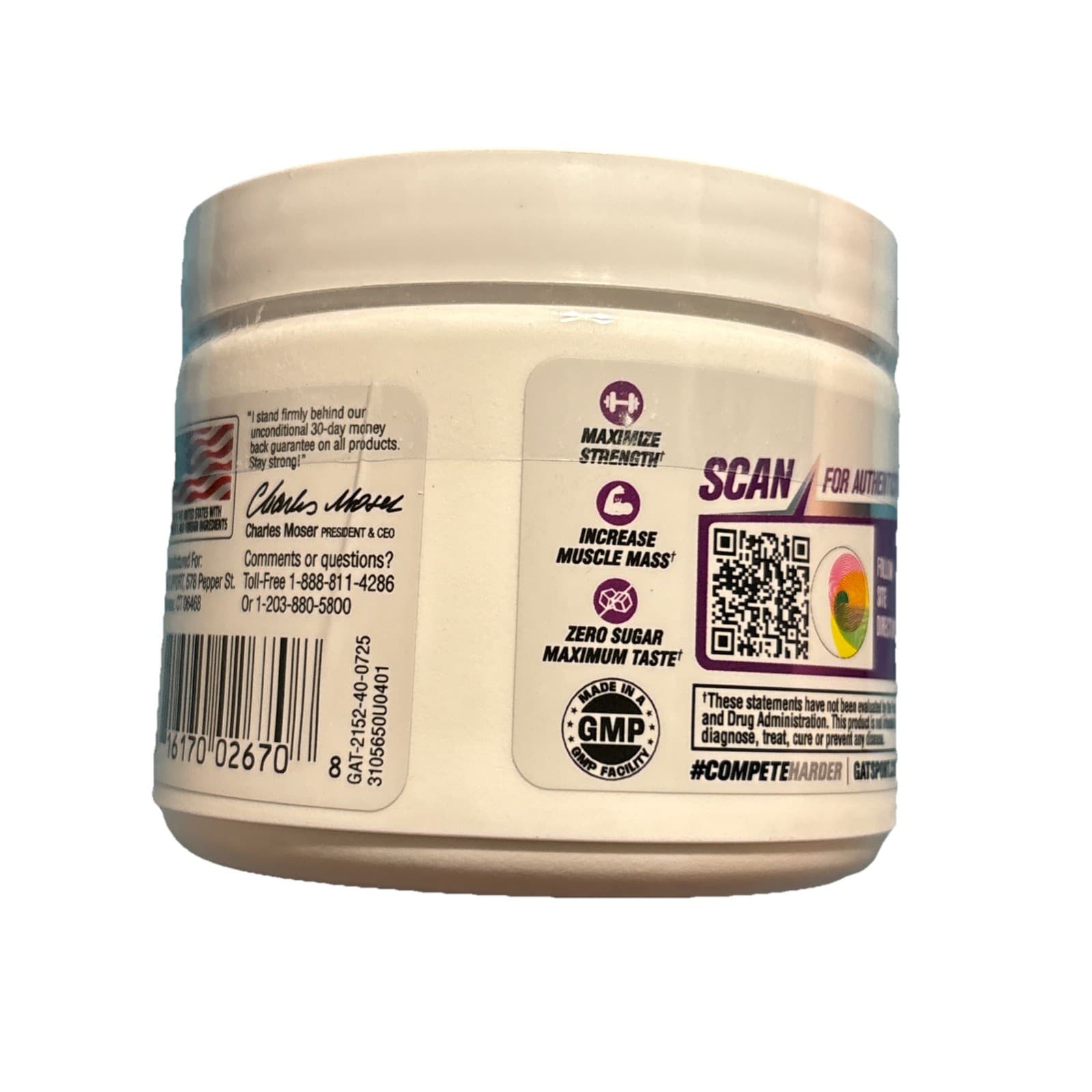 Gat Sport Creatine Chews, 10 Servings, Grape Cotton Candy Flavor - Thumbnail 4